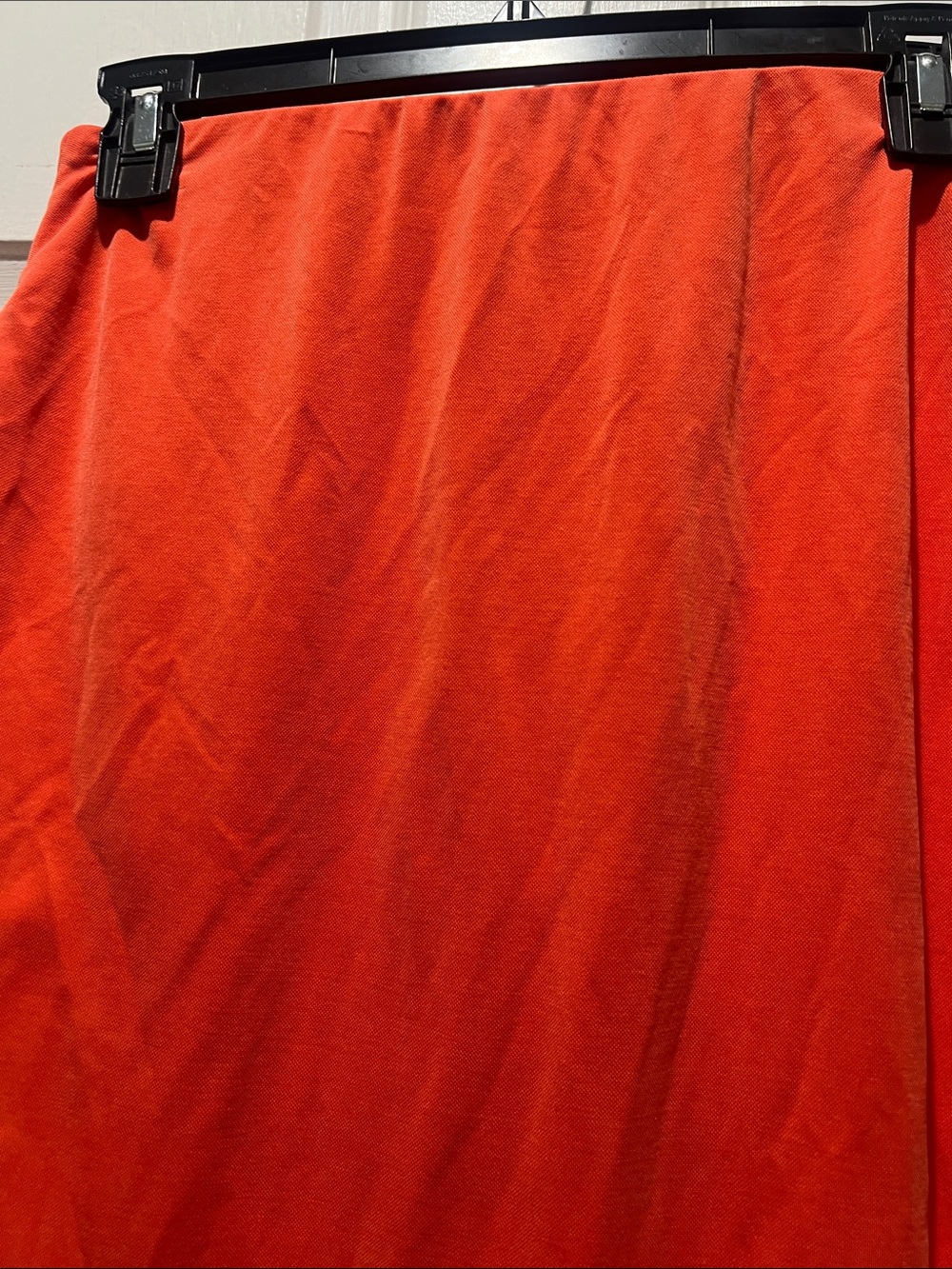 Open Edit Ruched Side-Tie Skirt in Vibrant Orange - Picture 8 of 8